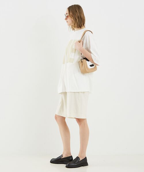 DESIGNWORKS / デザインワークス パンツ | リネンヴィスコースハイウエストハーフパンツ | 詳細13