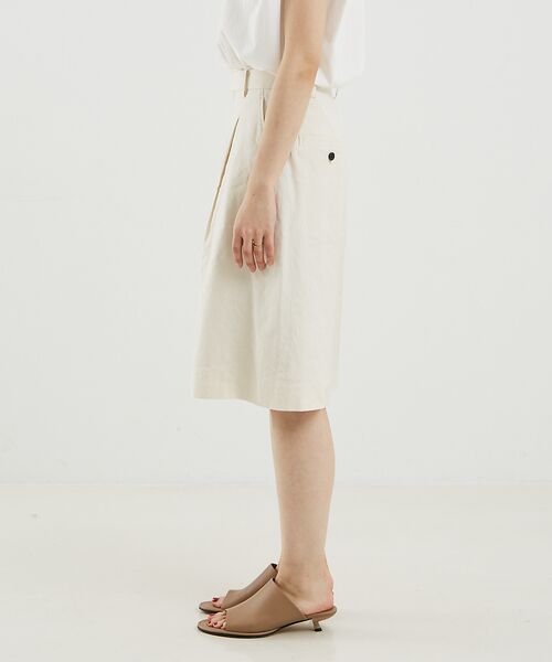 DESIGNWORKS / デザインワークス パンツ | リネンヴィスコースハイウエストハーフパンツ | 詳細15
