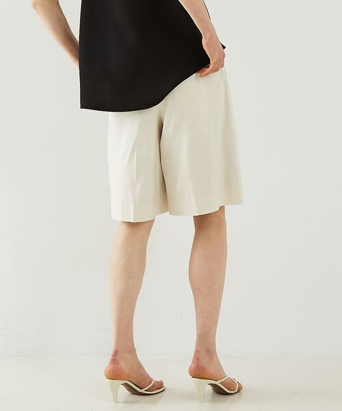 DESIGNWORKS / デザインワークス パンツ | リネンヴィスコースハイウエストハーフパンツ | 詳細2