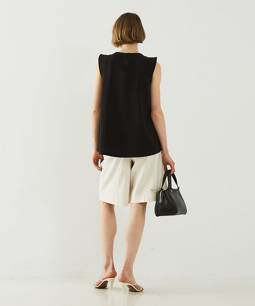 DESIGNWORKS / デザインワークス パンツ | リネンヴィスコースハイウエストハーフパンツ | 詳細8