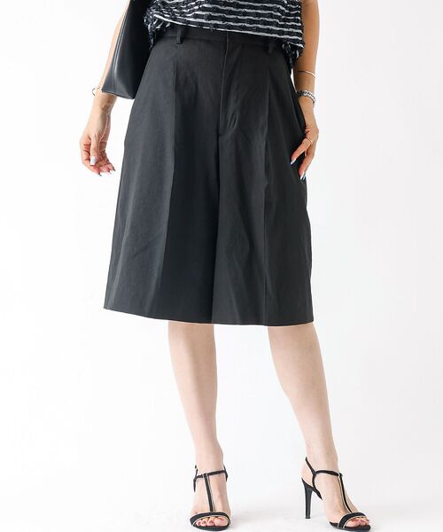 DESIGNWORKS / デザインワークス パンツ | リネンヴィスコースハイウエストハーフパンツ | 詳細22