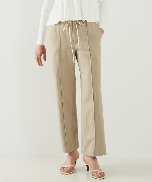 DESIGNWORKS / デザインワークス パンツ | リネン混イージーパンツ | 詳細1