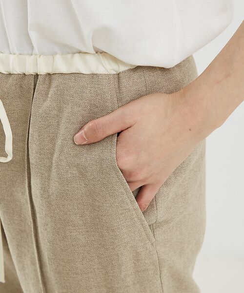 DESIGNWORKS / デザインワークス パンツ | リネン混イージーパンツ | 詳細10