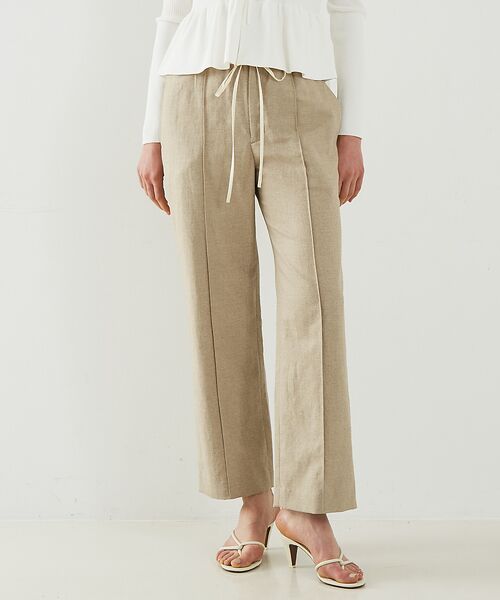 DESIGNWORKS / デザインワークス パンツ | リネン混イージーパンツ | 詳細2