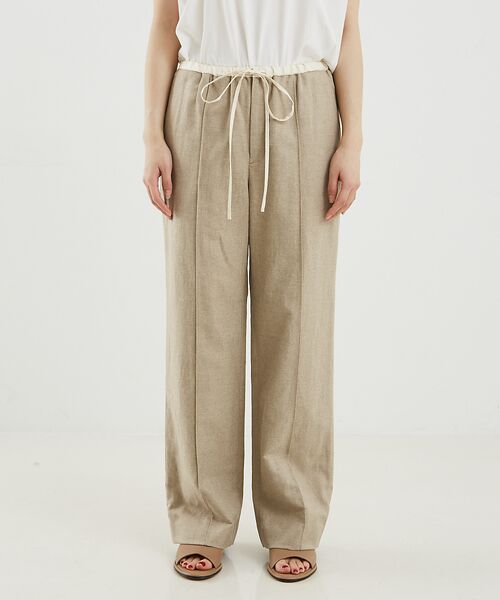 DESIGNWORKS / デザインワークス パンツ | リネン混イージーパンツ | 詳細5