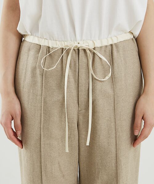 DESIGNWORKS / デザインワークス パンツ | リネン混イージーパンツ | 詳細9