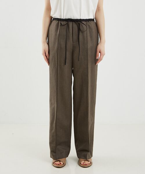 DESIGNWORKS / デザインワークス パンツ | リネン混イージーパンツ | 詳細17