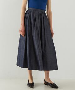 DESIGNWORKS / デザインワークス ロング・マキシ丈スカート | ラミーデニムギャザースカート