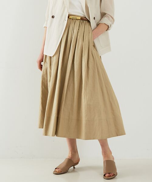 DESIGNWORKS / デザインワークス ロング・マキシ丈スカート | ラミーデニムギャザースカート | 詳細2