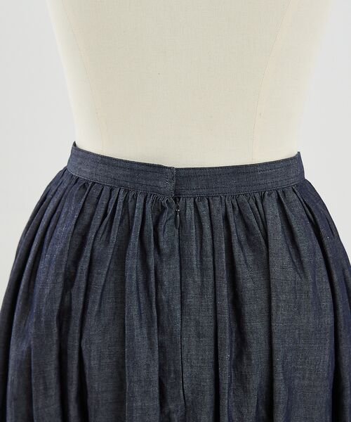 DESIGNWORKS / デザインワークス ロング・マキシ丈スカート | ラミーデニムギャザースカート | 詳細17