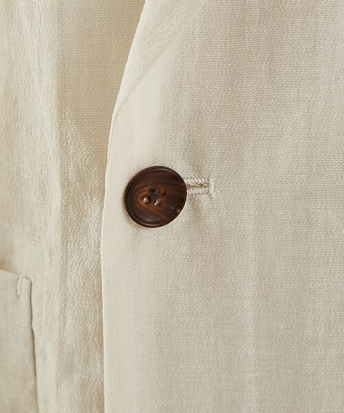 DESIGNWORKS / デザインワークス テーラードジャケット | リネン混シアーオーバーサイズジャケット | 詳細12