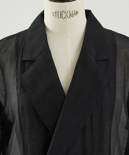 DESIGNWORKS / デザインワークス テーラードジャケット | リネン混シアーオーバーサイズジャケット | 詳細25