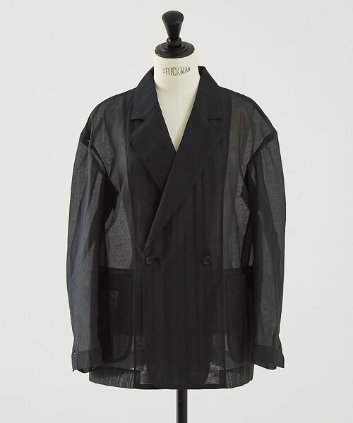 DESIGNWORKS / デザインワークス テーラードジャケット | リネン混シアーオーバーサイズジャケット | 詳細21