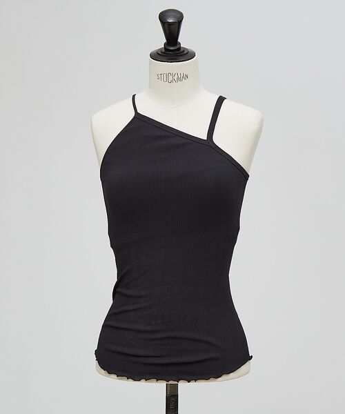 Twist ハクジ　cotton bra ワンショルダー キャミソール HAKUJI/ハクジ】Twist cotton bra OS cami キャミソール（カップ