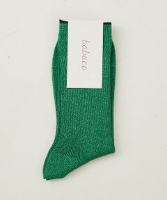 DESIGNWORKS / デザインワークス ソックス | 【babaco/ババコ】 Lurex Fine Ribbed Socks ラメリ