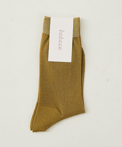 DESIGNWORKS/デザインワークス 【babaco/ババコ】Lurex Fine Sheer Socks ラメシアー ゴールド 1 DESIGNWORKS/デザインワークス 【babaco/ババコ】Lurex Fine Sheer Socks ラメシアー ゴールド 1