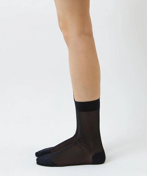 DESIGNWORKS/デザインワークス 【babaco/ババコ】Lurex Fine Sheer Socks ラメシアー ブラック 1 DESIGNWORKS/デザインワークス 【babaco/ババコ】Lurex Fine Sheer Socks ラメシアー ブラック 1