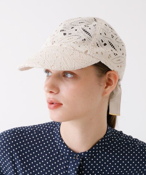 DESIGNWORKS/デザインワークス 【ENTWURFEIN/エントワフェイン 】COLLETTE CAP レースキャ アイボリー F DESIGNWORKS/デザインワークス 【ENTWURFEIN/エントワフェイン 】COLLETTE CAP レースキャ アイボリー F
