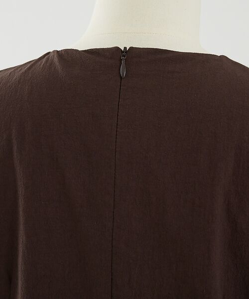 DESIGNWORKS / デザインワークス ワンピース | コットンサブレＶネックノースリーブワンピース | 詳細16