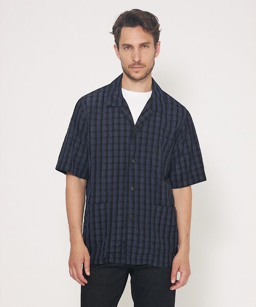 DESIGNWORKS / デザインワークス シャツ・ブラウス | 【超軽量】シアー オープンカラー チェックシャツ | 詳細3