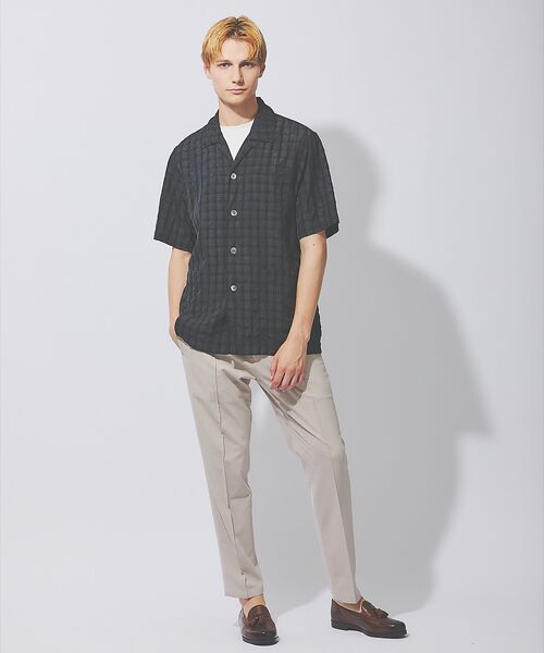 DESIGNWORKS / デザインワークス シャツ・ブラウス | 【超軽量】シアー オープンカラー チェックシャツ | 詳細5