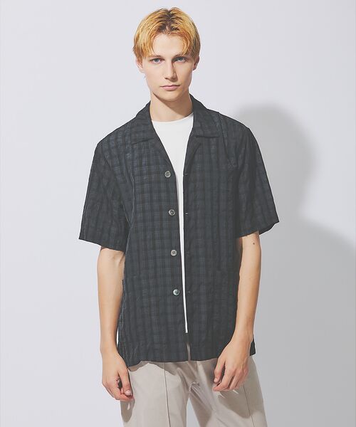 DESIGNWORKS / デザインワークス シャツ・ブラウス | 【超軽量】シアー オープンカラー チェックシャツ | 詳細14