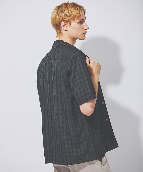 DESIGNWORKS / デザインワークス シャツ・ブラウス | 【超軽量】シアー オープンカラー チェックシャツ | 詳細15