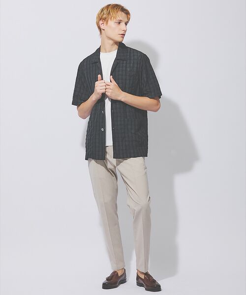 DESIGNWORKS / デザインワークス シャツ・ブラウス | 【超軽量】シアー オープンカラー チェックシャツ | 詳細16