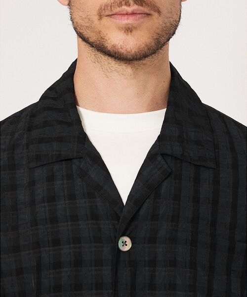 DESIGNWORKS / デザインワークス シャツ・ブラウス | 【超軽量】シアー オープンカラー チェックシャツ | 詳細8
