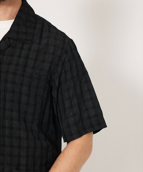 DESIGNWORKS / デザインワークス シャツ・ブラウス | 【超軽量】シアー オープンカラー チェックシャツ | 詳細9