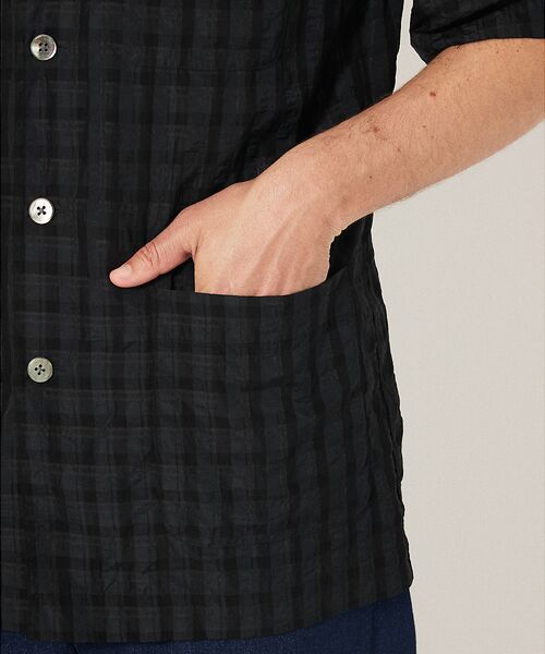 DESIGNWORKS / デザインワークス シャツ・ブラウス | 【超軽量】シアー オープンカラー チェックシャツ | 詳細12
