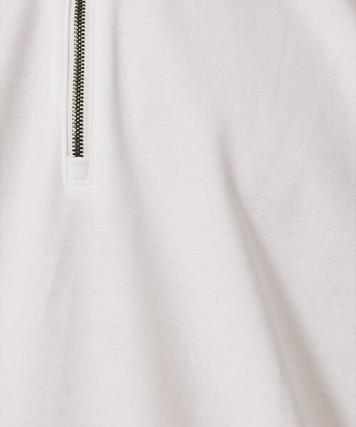 DESIGNWORKS / デザインワークス Tシャツ | 超度詰微起毛スムース ハーフジップ Tシャツ | 詳細1