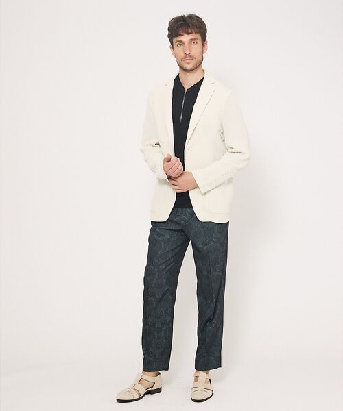 DESIGNWORKS / デザインワークス Tシャツ | 超度詰微起毛スムース ハーフジップ Tシャツ | 詳細11