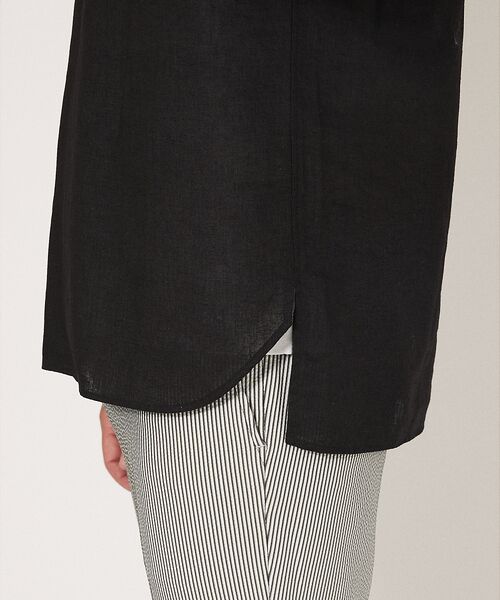 DESIGNWORKS / デザインワークス シャツ・ブラウス | 【アイリッシュリネン】 ワンピースカラー プルオーバーシャツ | 詳細6