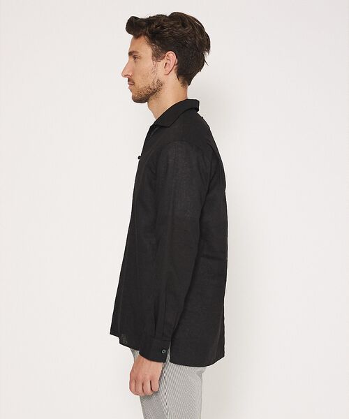 DESIGNWORKS / デザインワークス シャツ・ブラウス | 【アイリッシュリネン】 ワンピースカラー プルオーバーシャツ | 詳細10