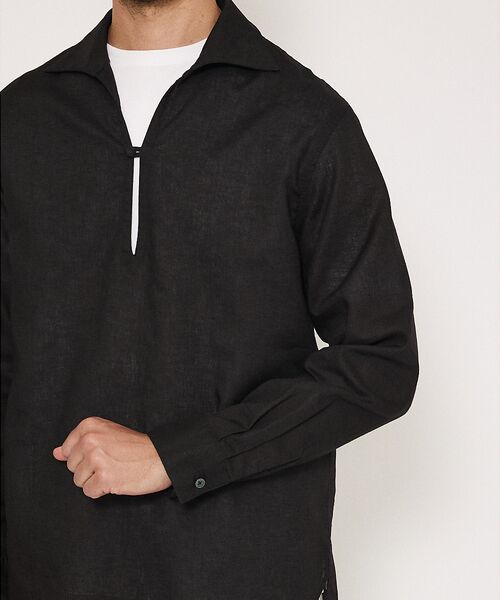 DESIGNWORKS / デザインワークス シャツ・ブラウス | 【アイリッシュリネン】 ワンピースカラー プルオーバーシャツ | 詳細13