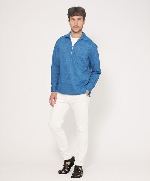 DESIGNWORKS / デザインワークス シャツ・ブラウス | 【アイリッシュリネン】 ワンピースカラー プルオーバーシャツ | 詳細18