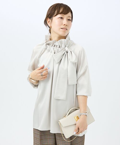 DESIGNWORKS / デザインワークス シャツ・ブラウス | 【ロングセラー】サテンリボンブラウス | 詳細8