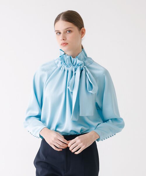 DESIGNWORKS / デザインワークス シャツ・ブラウス | 【ロングセラー】サテンリボンブラウス | 詳細13