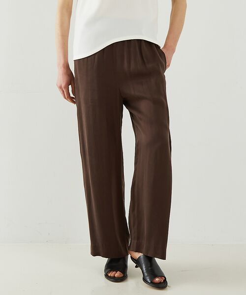 DESIGNWORKS / デザインワークス パンツ | キュプラフィブリルサテンリラックスパンツ | 詳細1