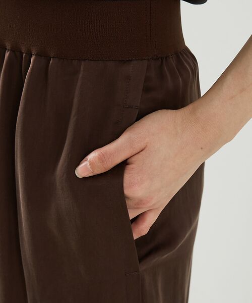 DESIGNWORKS / デザインワークス パンツ | キュプラフィブリルサテンリラックスパンツ | 詳細11