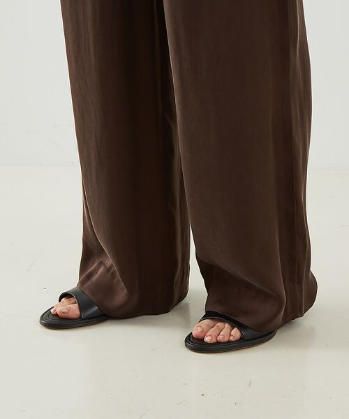 DESIGNWORKS / デザインワークス パンツ | キュプラフィブリルサテンリラックスパンツ | 詳細12