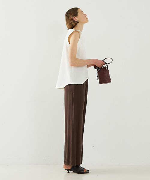 DESIGNWORKS / デザインワークス パンツ | キュプラフィブリルサテンリラックスパンツ | 詳細5