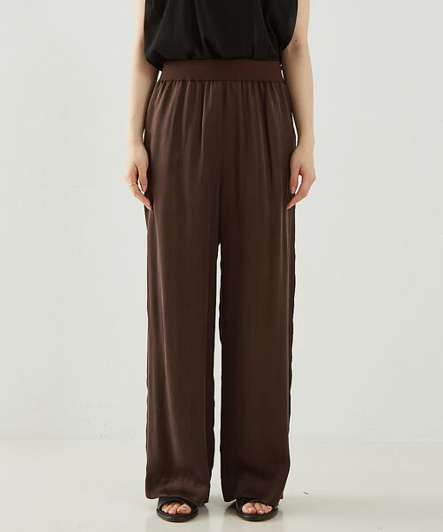 DESIGNWORKS / デザインワークス パンツ | キュプラフィブリルサテンリラックスパンツ | 詳細7