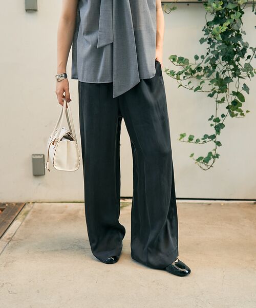 DESIGNWORKS / デザインワークス パンツ | キュプラフィブリルサテンリラックスパンツ | 詳細16