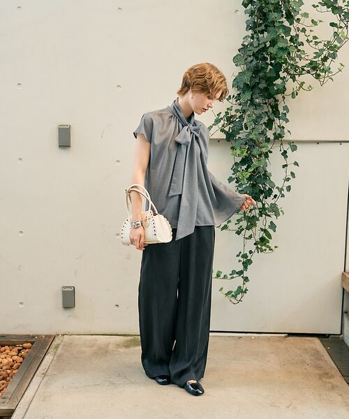 DESIGNWORKS / デザインワークス パンツ | キュプラフィブリルサテンリラックスパンツ | 詳細17