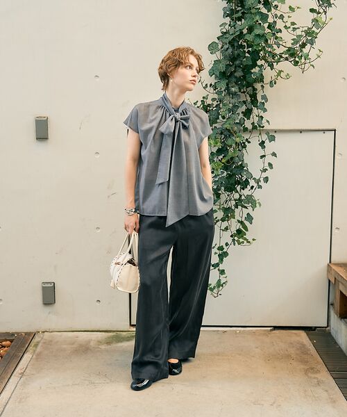 DESIGNWORKS / デザインワークス パンツ | キュプラフィブリルサテンリラックスパンツ | 詳細19