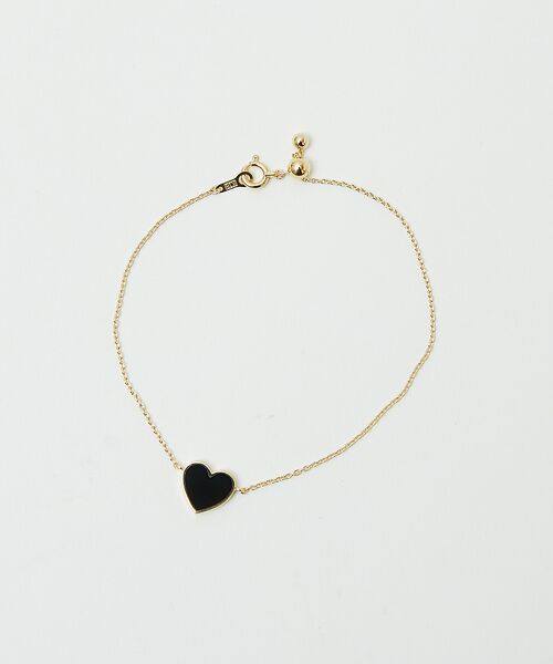 DESIGNWORKS / デザインワークス ブレスレット・バングル | Bijou de M リバーシブルハートブレスレット(ブラック) | 詳細1