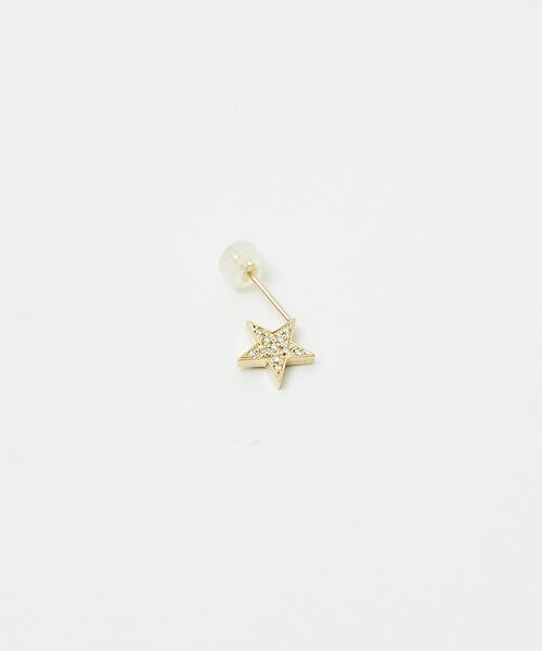 DESIGNWORKS / デザインワークス ピアス・イヤリング | Bijou de M リバーシブルスターピアス(ブラック) | 詳細2