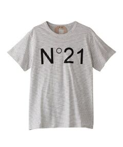 DESIGNWORKS / デザインワークス Tシャツ | 【 N゜21/ヌメロヴェントゥーノ】ボーダー×ロゴTシャツ
